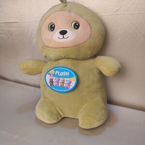 Cute Green Plush Toy Bear Dino Toy Box 15 Inch